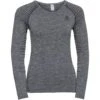 Odlo Women's Performance Light Long-Sleeve Base Layer Top - Grey Melange