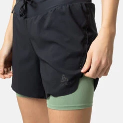 Odlo X-Alp 6 Inch Trail Running Shorts Women - Black -Odlo 323451 60281 torso nm 1470741