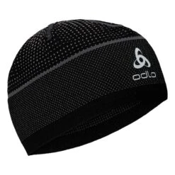 Odlo Velocity Ceramiwarm Hat - Black - Odlo Steel Grey