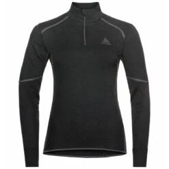 Odlo Active X-Warm Half-Zip Turtleneck Long-Sleeve Base Layer Top Women - Black