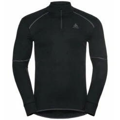 Odlo Active X-Warm Half Zip Turtleneck Long-Sleeve Base Layer Men - Black