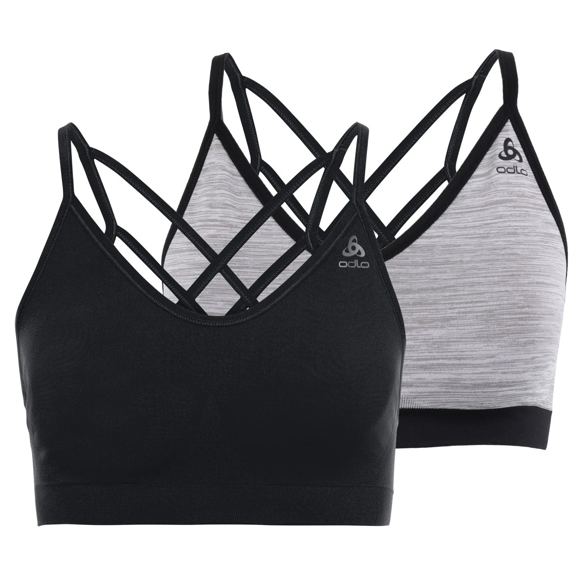 Odlo Seamless Soft Sports Bra Women - Black - Grey Melange 3 Odlo Seamless Soft Sports Bra Women - Black - Grey Melange