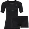Odlo Women's Performance Evolution Light Base Layer Set - Black - Odlo Graphite Grey -Odlo 354828 00 d 761801