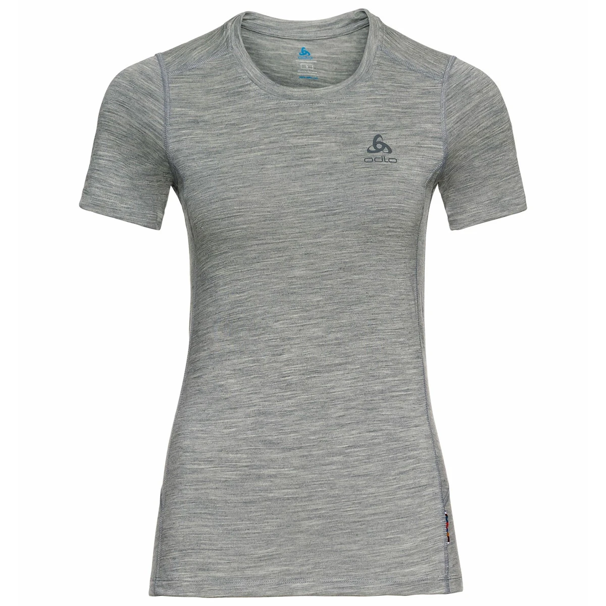 Odlo Natural 100% Merino Warm Base Layer T-Shirt Women - Grey Melange - Grey Melange 3 Odlo Natural 100% Merino Warm Base Layer T-Shirt Women - Grey Melange - Grey Melange
