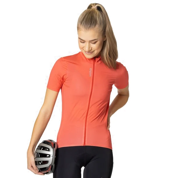 Odlo Zeroweight Chill-Tec Cycling Jersey Women - Cayenne 6 Odlo Zeroweight Chill-Tec Cycling Jersey Women - Cayenne - Image 4