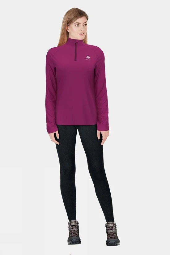 Odlo Womens Essential Ceramiwarm Half Zip Midlayer 7 Odlo Womens Essential Ceramiwarm Half Zip Midlayer - Image 5