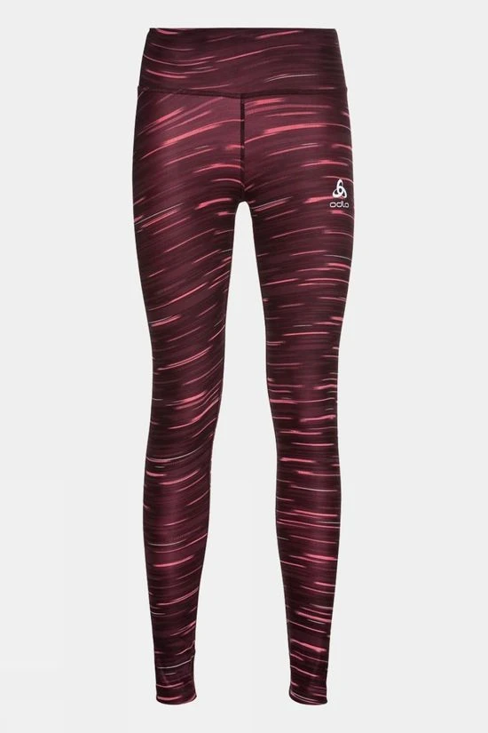 Odlo Womens Zeroweight Print Reflective Tights 3 Odlo Womens Zeroweight Print Reflective Tights