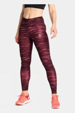 Odlo Womens Zeroweight Print Reflective Tights 8 Odlo Womens Zeroweight Print Reflective Tights -Odlo k26144573131o