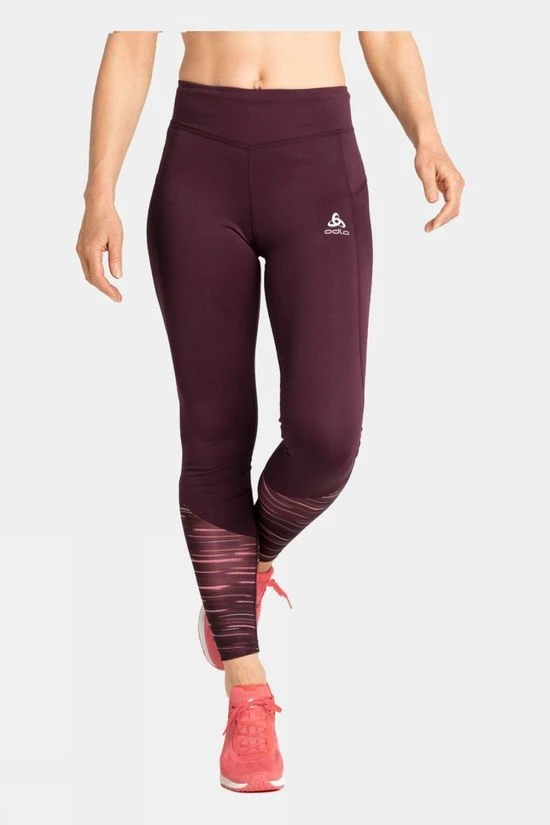Odlo Womens Essential Soft Print Running Tights 5 Odlo Womens Essential Soft Print Running Tights - Image 3