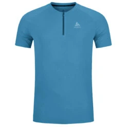 Odlo X-Alp Half-Zip Running T-Shirt Men - Saxony Blue
