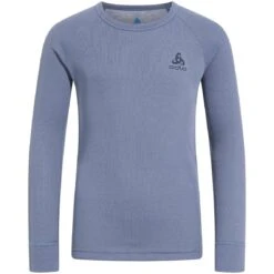Odlo Active Warm Long-Sleeve Base Layer Top Kids - Folkstone Gray