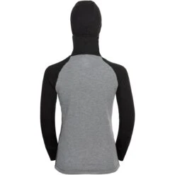 Odlo Active Warm Long-Sleeve Base Layer Top With Facemask Kids - Black - Odlo Steel Grey Melange 9 Odlo Active Warm Long-Sleeve Base Layer Top With Facemask Kids - Black - Odlo Steel Grey Melange -Odlo odlo active warm eco kids long sleeve base layer top with facemask 159269 60266 black odlo steel grey melange 4 1051122