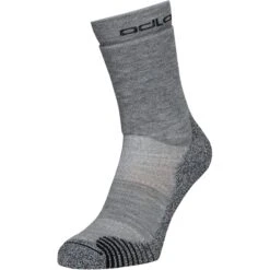 Odlo Active X-Warm Hiking Crew Socks - Grey Melange