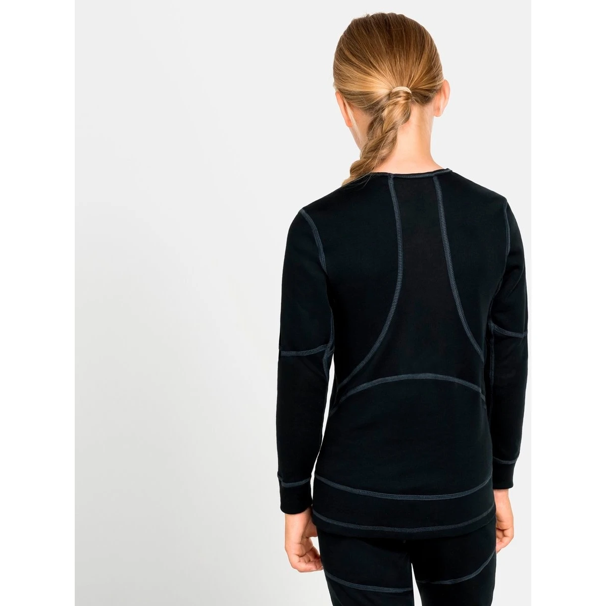 Odlo Active X-Warm Long-Sleeve Base Layer Top Kids - Black 6 Odlo Active X-Warm Long-Sleeve Base Layer Top Kids - Black - Image 4
