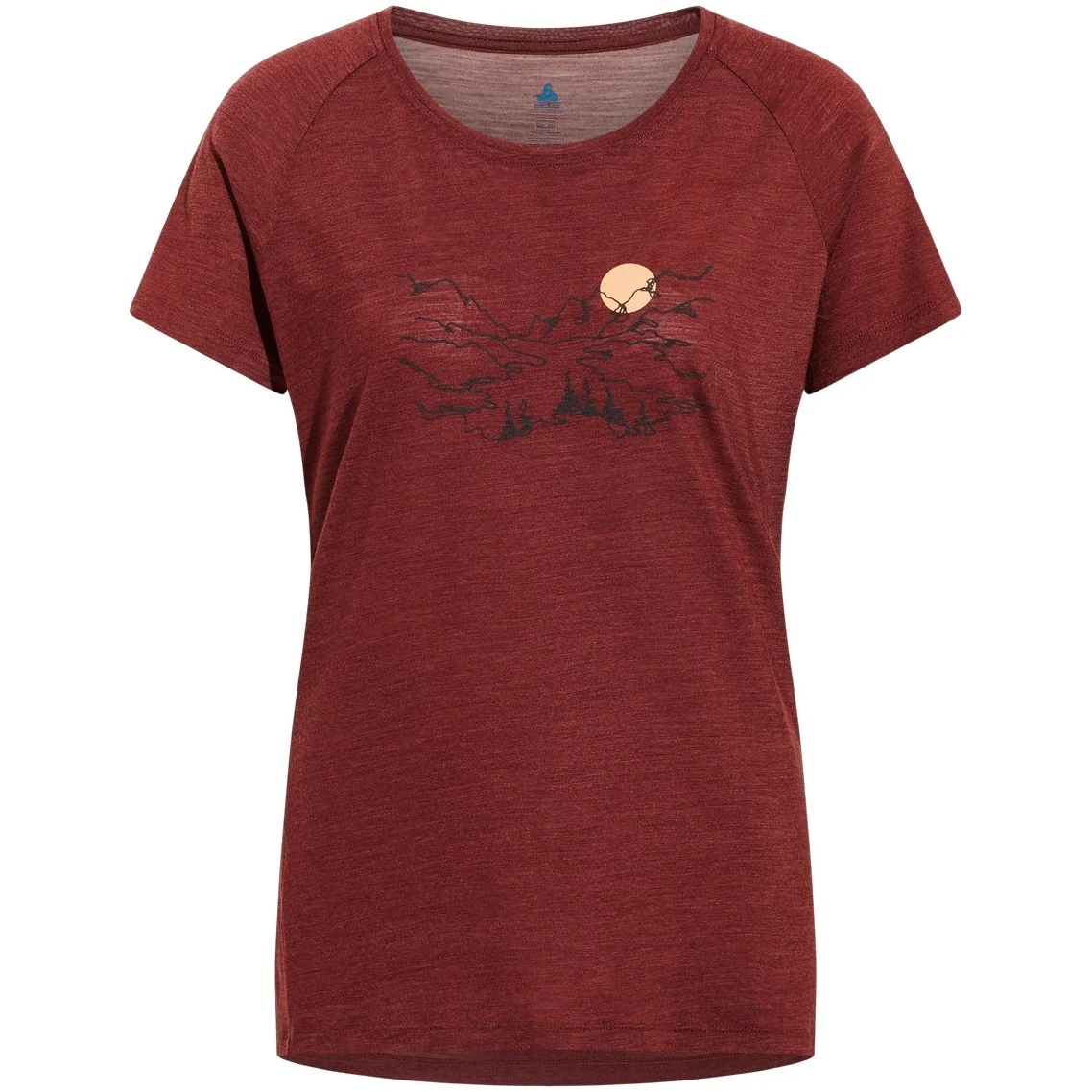Odlo Ascent Performance Wool 130 Valley T-Shirt Women - Spiced Apple Melange 3 Odlo Ascent Performance Wool 130 Valley T-Shirt Women - Spiced Apple Melange