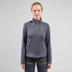 Odlo Berra Half-Zip Mid Layer Pullover Women - India Ink -Odlo odlo berra half zip mid layer pullover women india ink 3 1575396