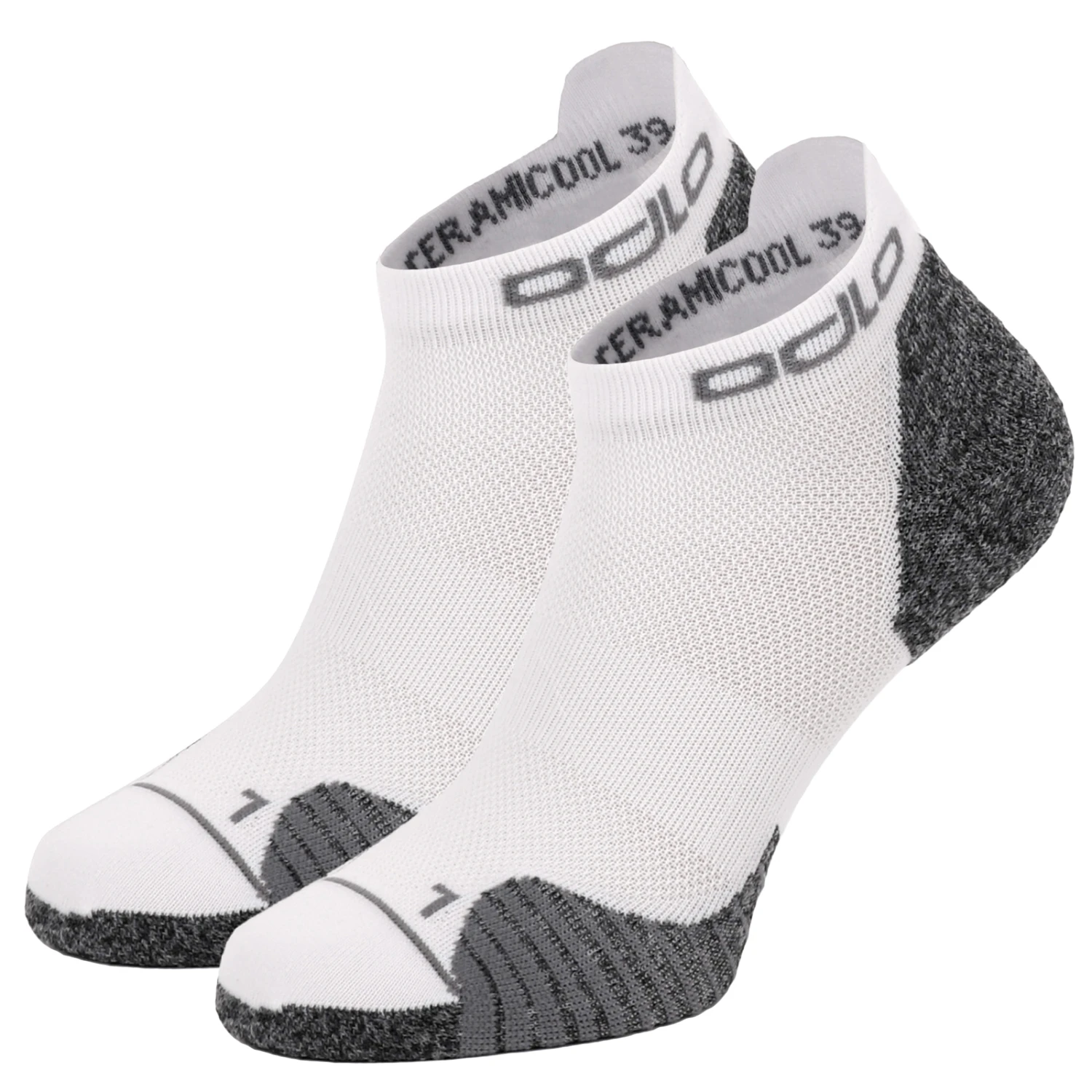 Odlo Ceramicool Ankle-Length Running Socks - 2-pack - White 3 Odlo Ceramicool Ankle-Length Running Socks - 2-pack - White