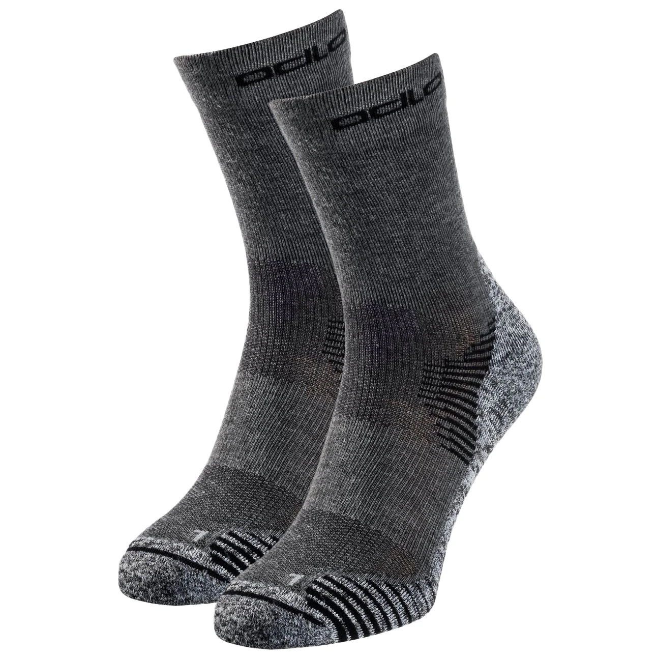 Odlo Ceramicool Hiking Sock - 2-Pack - Odlo Steel Grey 3 Odlo Ceramicool Hiking Sock - 2-Pack - Odlo Steel Grey