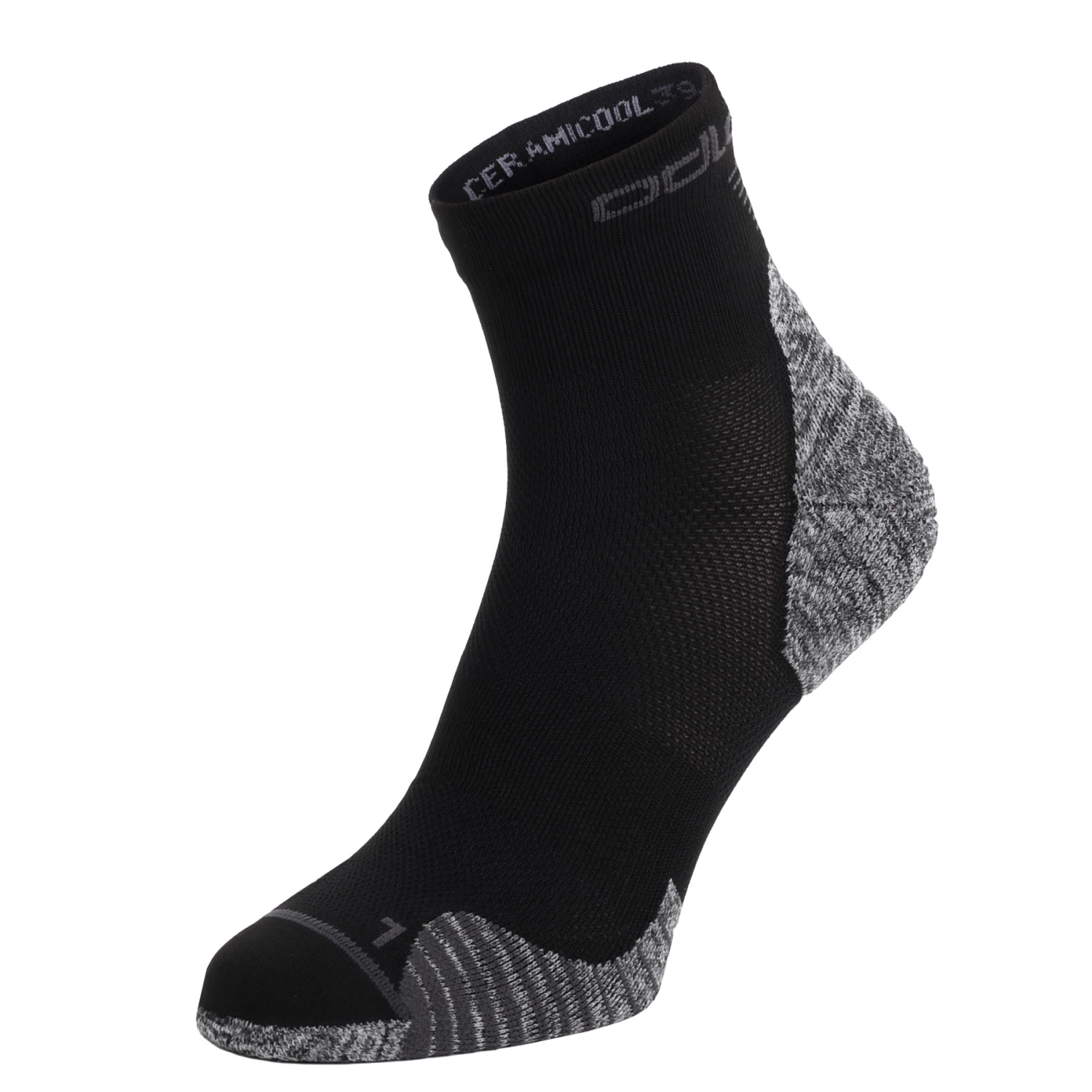 Odlo Ceramicool Run Graphic Socks - 2-Pack - Loden Frost - Black 4 Odlo Ceramicool Run Graphic Socks - 2-Pack - Loden Frost - Black - Image 2