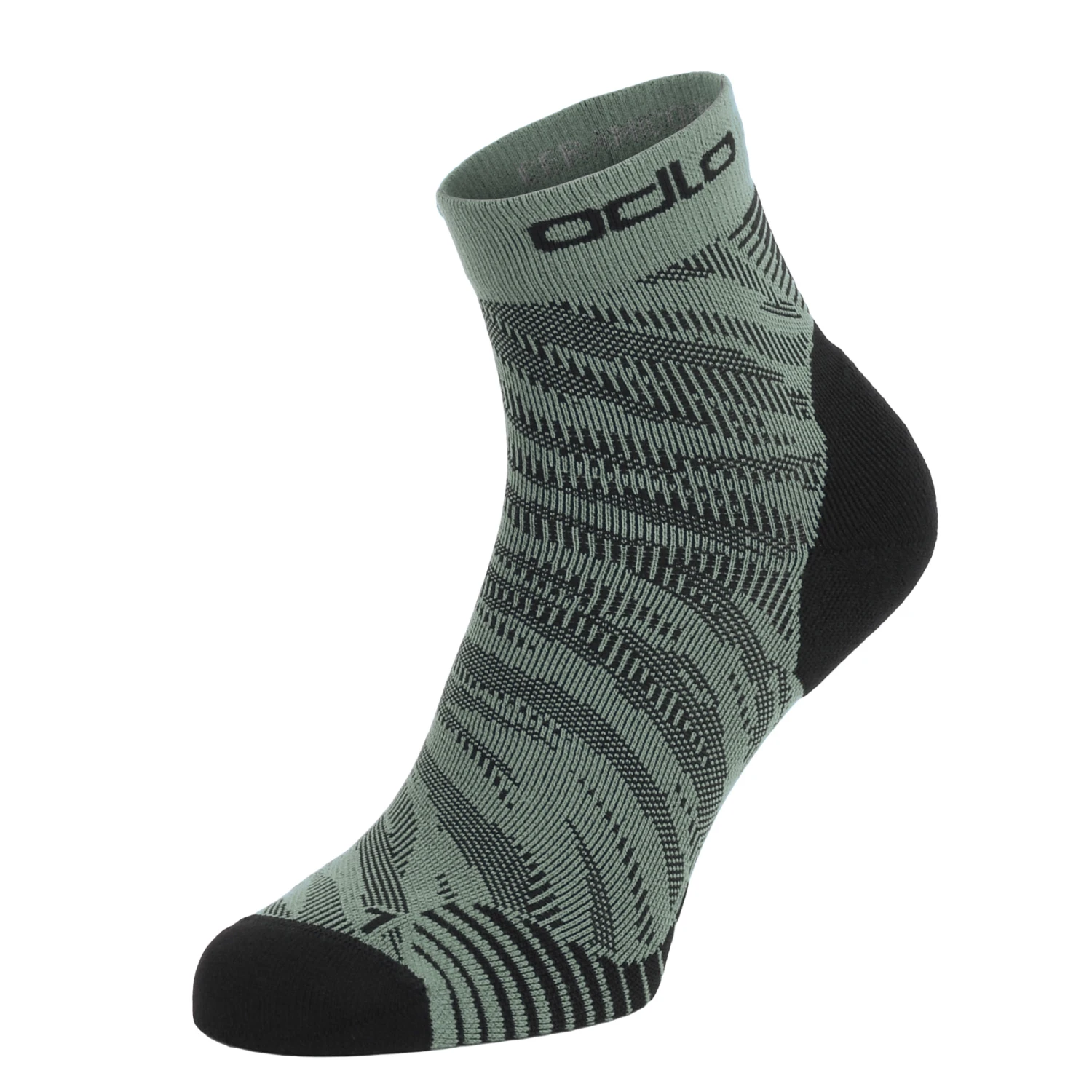 Odlo Ceramicool Run Graphic Socks - 2-Pack - Loden Frost - Black 5 Odlo Ceramicool Run Graphic Socks - 2-Pack - Loden Frost - Black - Image 3