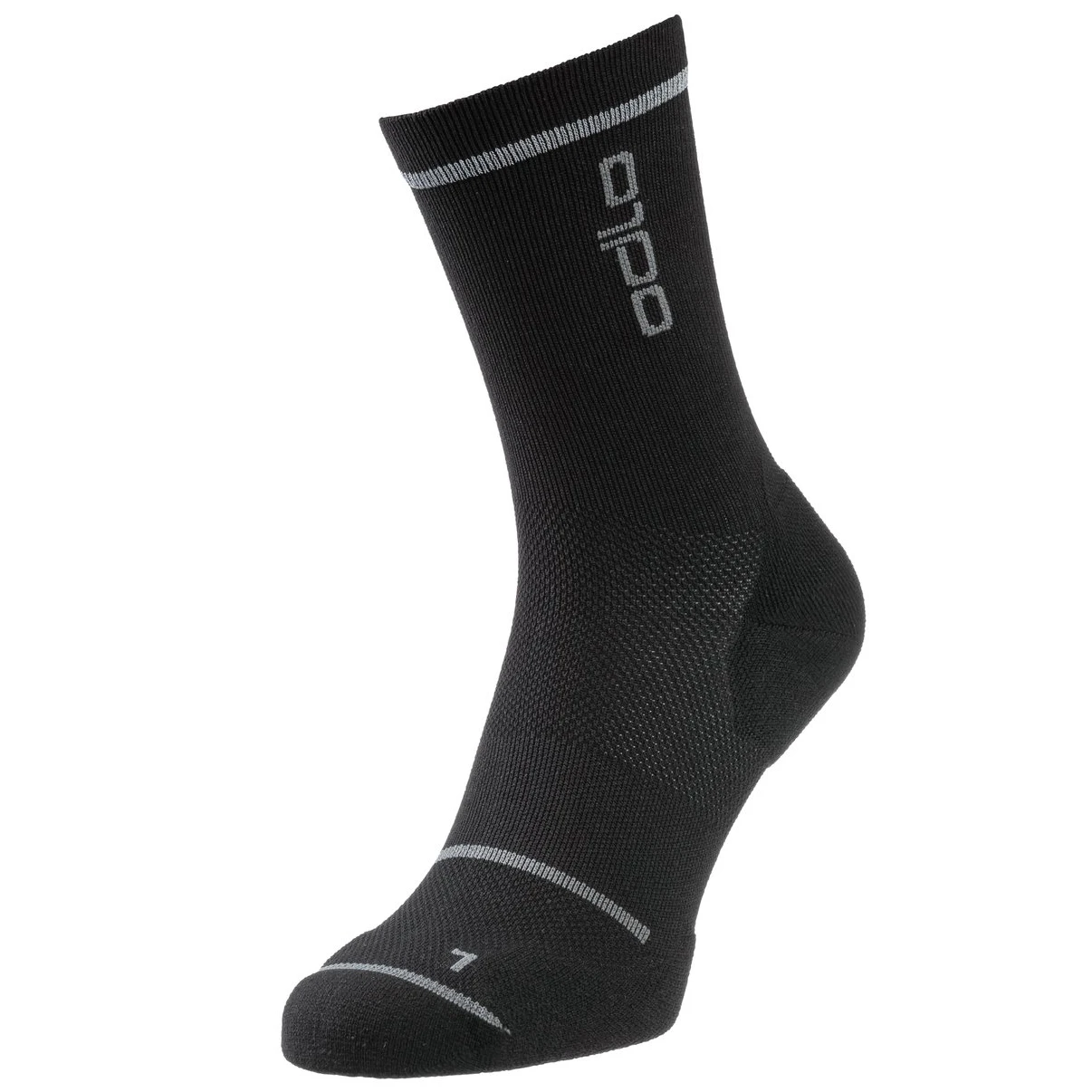 Odlo Ceramicool Reflective Micro Crew Cycling Socks - Black 3 Odlo Ceramicool Reflective Micro Crew Cycling Socks - Black