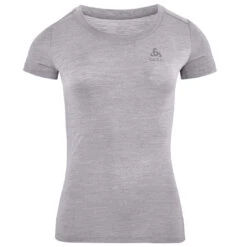 Odlo Natural Performance Wool 130 Base Layer T-Shirt Women - Grey Melange