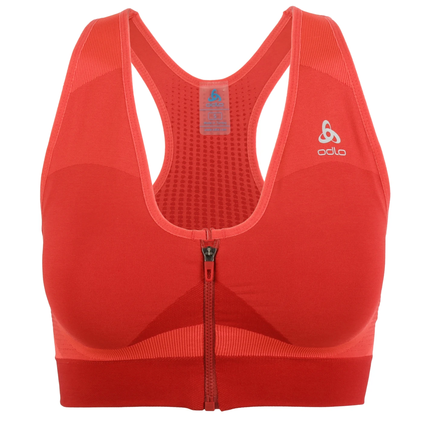 Odlo Seamless High Sports Bra Women - American Beauty - Cayenne 3 Odlo Seamless High Sports Bra Women - American Beauty - Cayenne