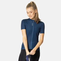 Odlo Zeroweight Chill-Tec Cycling Jersey Women - Black -Odlo odlo damen zeroweight chill tec radtrikot blue wing teal 2 1470723 1