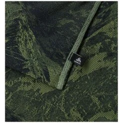 Odlo Whistler Eco Mountain Print Face Mask - Olivine - Black -Odlo odlo face mask whistler eco mountain print unisex olivine black 4 1318441