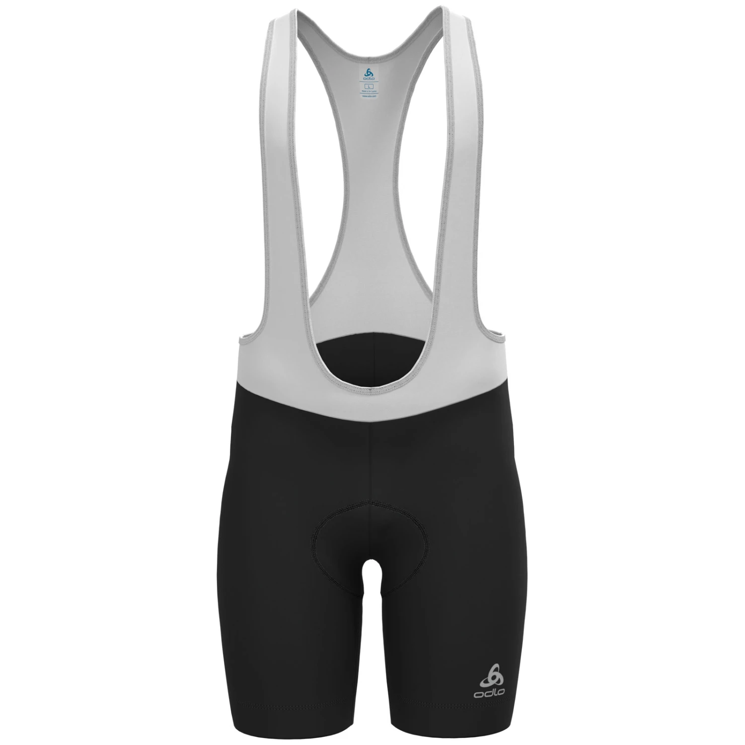 Odlo Essentials Cycling Bib Shorts Men - White - Black 3 Odlo Essentials Cycling Bib Shorts Men - White - Black