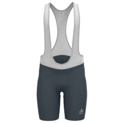 Odlo Essentials Cycling Bib Shorts Men - White - Blue Wing Teal
