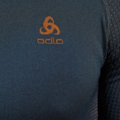 Odlo Performance Warm Long-Sleeve Base Layer Top Men - India Ink -Odlo odlo herren performance warm eco base layer india ink 196192 22200 03 1554731