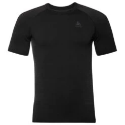 Odlo Performance Warm Base Layer T-Shirt Men - Black - New Odlo Graphite Grey