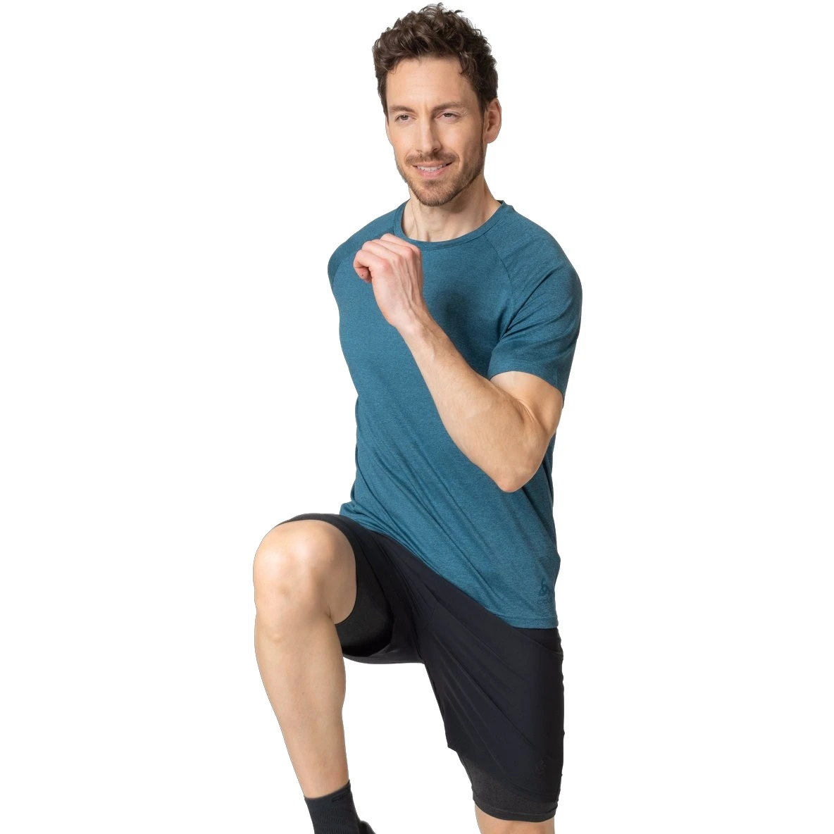 Odlo Active 365 T-Shirt Men - Blue Wing Teal Melange 5 Odlo Active 365 T-Shirt Men - Blue Wing Teal Melange - Image 3