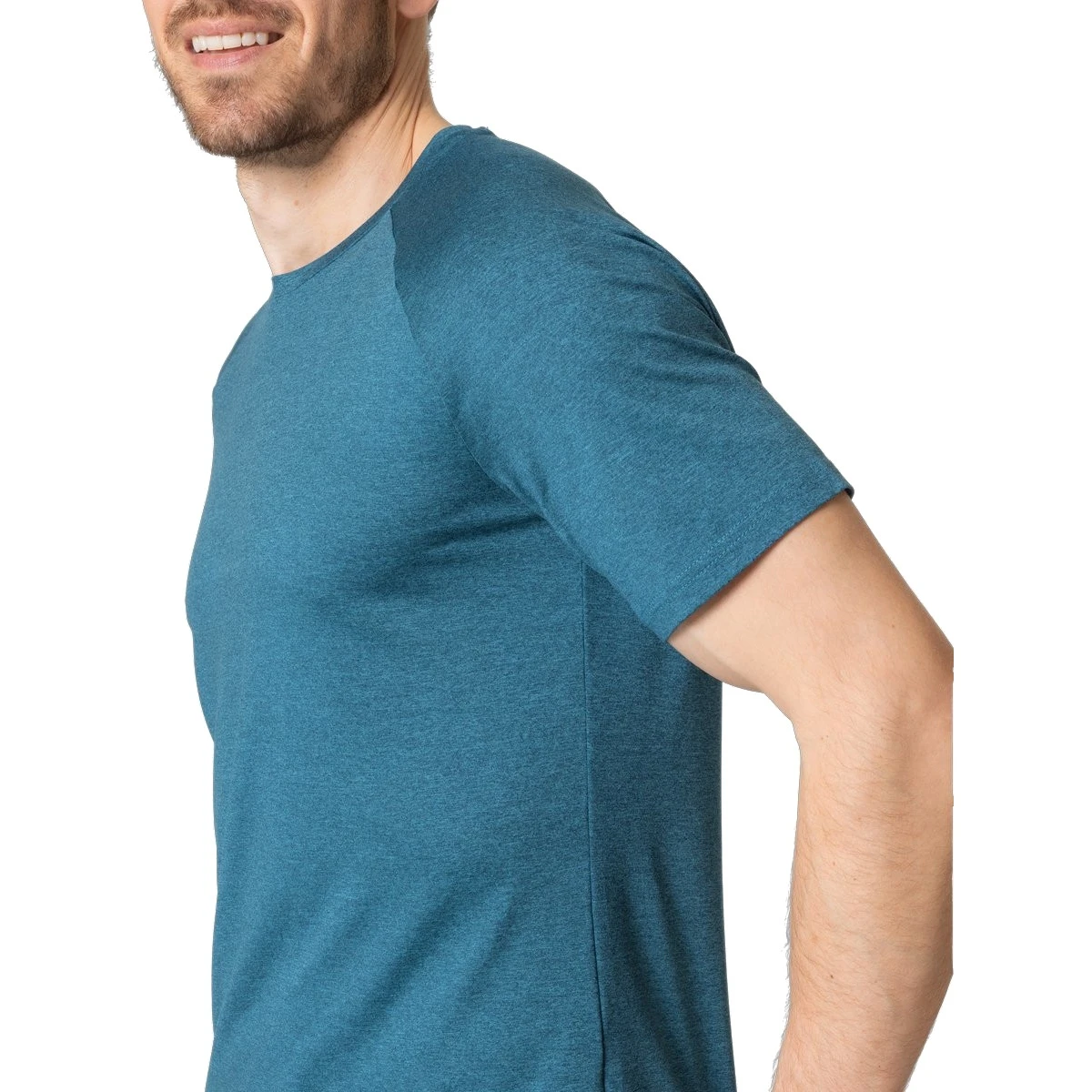 Odlo Active 365 T-Shirt Men - Blue Wing Teal Melange 8 Odlo Active 365 T-Shirt Men - Blue Wing Teal Melange - Image 6
