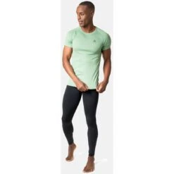 Odlo Active F-Dry Light Base Layer T-Shirt Men - Loden Frost -Odlo odlo mens active f dry light eco base layer t shirt loden frost 4 1407251