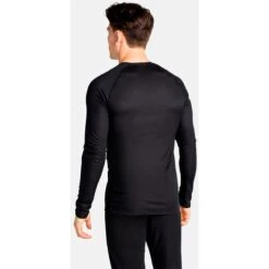 Odlo Active F-Dry Light Long-Sleeve Base Layer Top Men - Black -Odlo odlo mens active f dry light eco long sleeve shirt black 2 1328820
