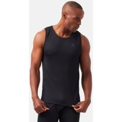 Odlo Active F-Dry Light Tank Top Men - Black -Odlo odlo mens active f dry light eco tank top black 1 1328830
