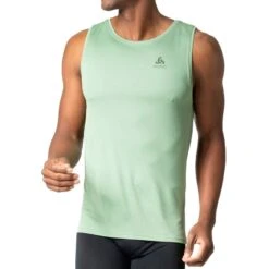 Odlo Active F-Dry Light Tank Top Men - Loden Frost -Odlo odlo mens active f dry light eco tank top loden frost 1408837
