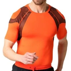 Odlo Active Spine 2.0 Running T-Shirt Men - Firelight -Odlo odlo mens active spine 2 1408110
