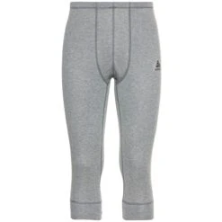 Odlo Active Warm 3/4 Base Layer Bottoms Men - Odlo Steel Grey Melange