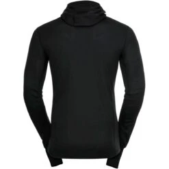 Odlo Active Warm Long-Sleeve Base Layer Top With Facemask Men - Black -Odlo odlo mens active warm eco base layer top with facemask 159142 15000 black 2 1002406