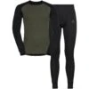 Odlo Men's Active Warm Eco Baselayer Set - Black - Deep Depths -Odlo odlo mens active warm eco baselayer set black deep depths 1 1278027