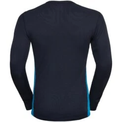 Odlo Men's Active Warm Eco Baselayer Set - Dark Sapphire - Indigo Bunting -Odlo odlo mens active warm eco baselayer set dark sapphire indigo bunting 4 1278054