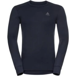 Odlo Active Warm Long-Sleeve Base Layer Top Men - Dark Sapphire
