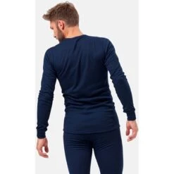 Odlo Active Warm Long-Sleeve Base Layer Top Men - Dark Sapphire -Odlo odlo mens active warm eco long sleeve base layer top dark sapphire 2 1328860