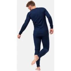 Odlo Active Warm Long-Sleeve Base Layer Top Men - Dark Sapphire -Odlo odlo mens active warm eco long sleeve base layer top dark sapphire 5 1328863