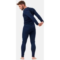 Odlo Active Warm Long-Sleeve Base Layer Top Men - Dark Sapphire -Odlo odlo mens active warm eco long sleeve base layer top dark sapphire 6 1328864