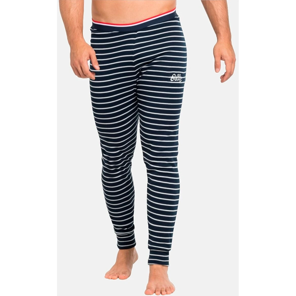 Odlo Active Warm Originals Stripe Base Layer Bottoms Men - Dark Sapphire - Odlo Silver Grey 7 Odlo Active Warm Originals Stripe Base Layer Bottoms Men - Dark Sapphire - Odlo Silver Grey - Image 5