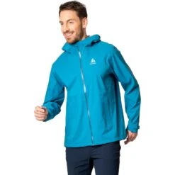 Odlo Aegis 2.5L Waterproof Hardshell Jacket Men - Saxony Blue